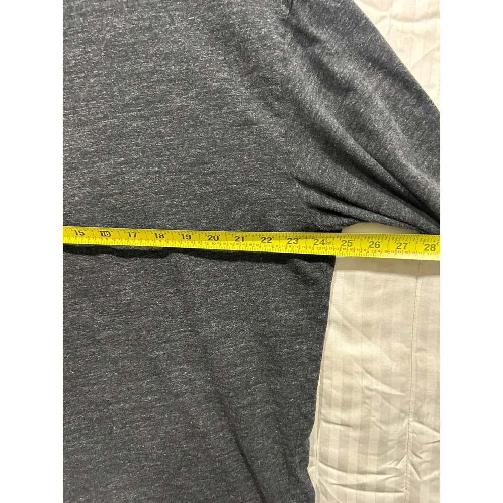 Polo Ralph Lauren Mens‎ XL Long Sleeve T-Shirt Gray Pink Pony Logo (689)
